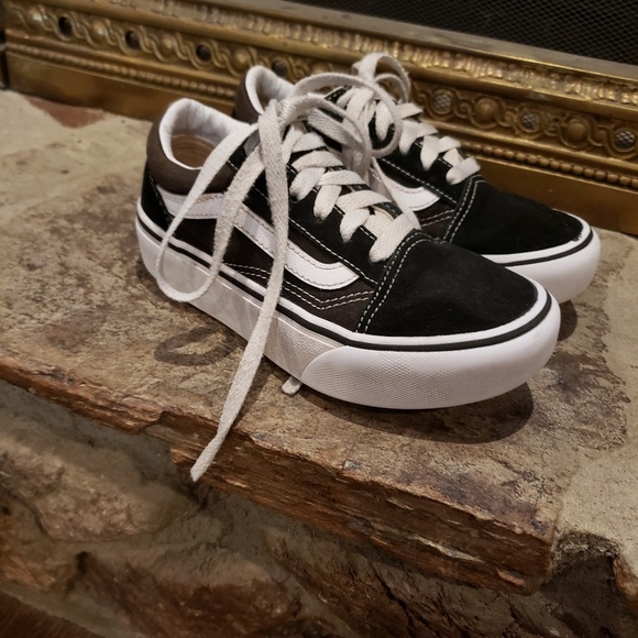 vans kids old skool platform